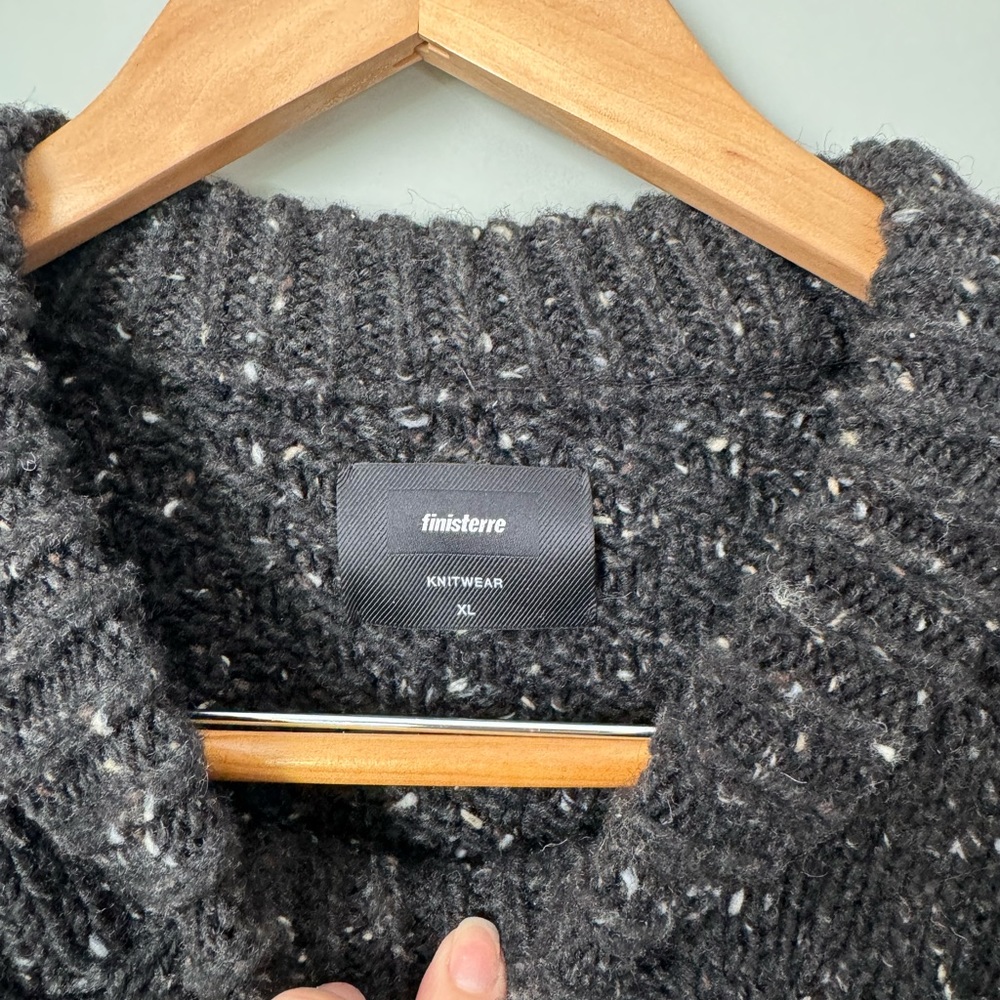 Finisterre Cabet Heavyweight Wool CableKnit Jumper/ fisherman’s Sweater - Picture 4 of 10